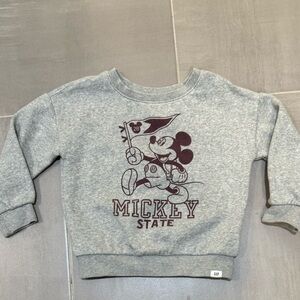 Toddler Sweatshirt Mickey Mouse Crewneck Size 3T